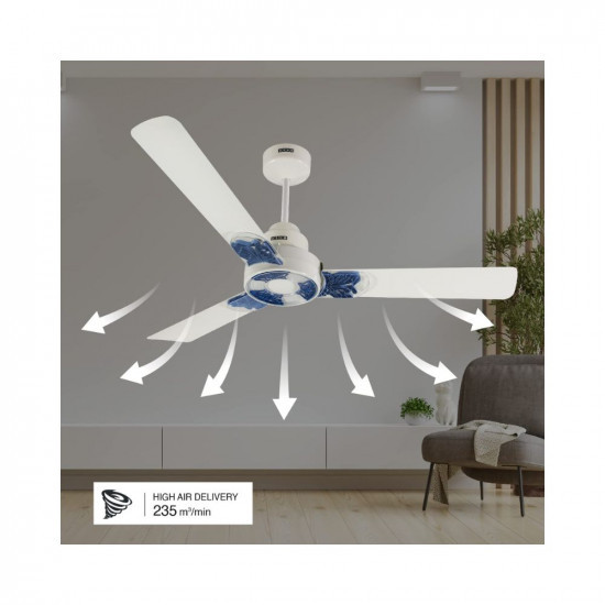 USHA Onio Kappa Beta 1200MM BLDC 5 Star Energy Efflicient Dust Oil Resistant Ceiling Fan