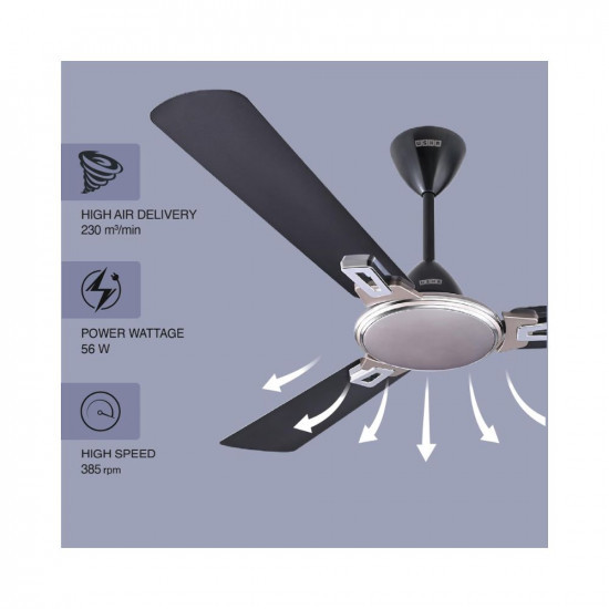 USHA Striker Galaxy 1200mm Energy Saving High Speed Scratch  Dust Resistant Decorative Ceiling Fan