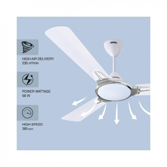 USHA Striker Platinum 1200mm Energy Saving High Speed Scratch  Dust Resistant Decorative Ceiling Fan