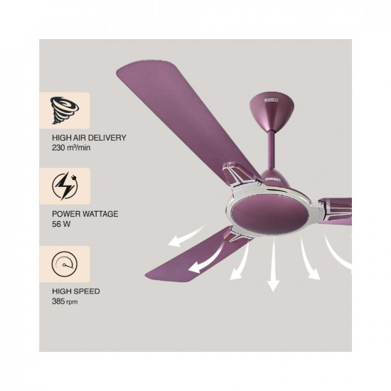 USHA Striker Platinum 1200mm Energy Saving High Speed Scratch Dust Resistant Decorative Ceiling Fan