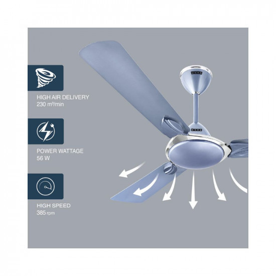 USHA Super Striker 1200mm Energy Saving High Speed Scratch  Dust Resistant Decorative Ceiling Fan