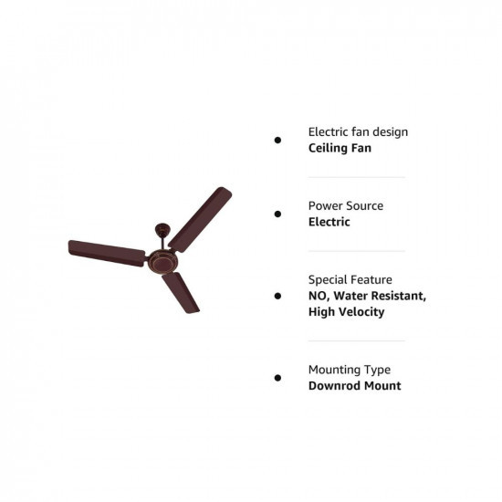 USHA Swift 1200 mm Ceiling Fan Rich Brown