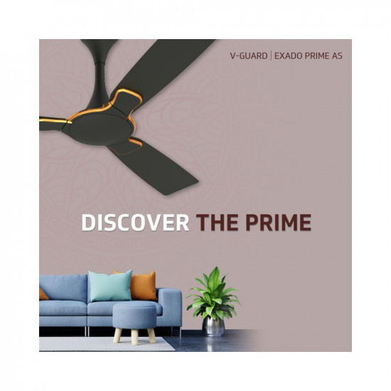 V-Guard Exado Prime AS Designer Ceiling Fan For Home Corrosion Rust Resistance