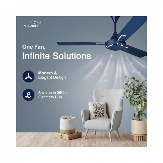V-Guard Exado Pro AS Anti Dust High Speed Ceiling Fan for Home
