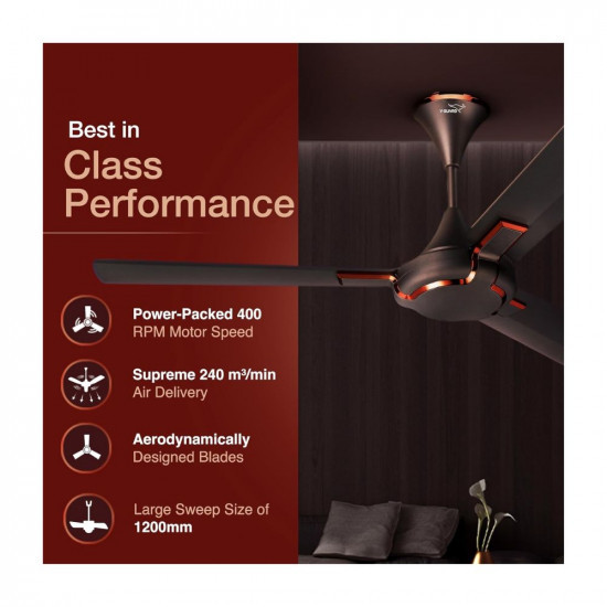 V-Guard Exado Pro AS Anti Dust High Speed Ceiling Fan for Home