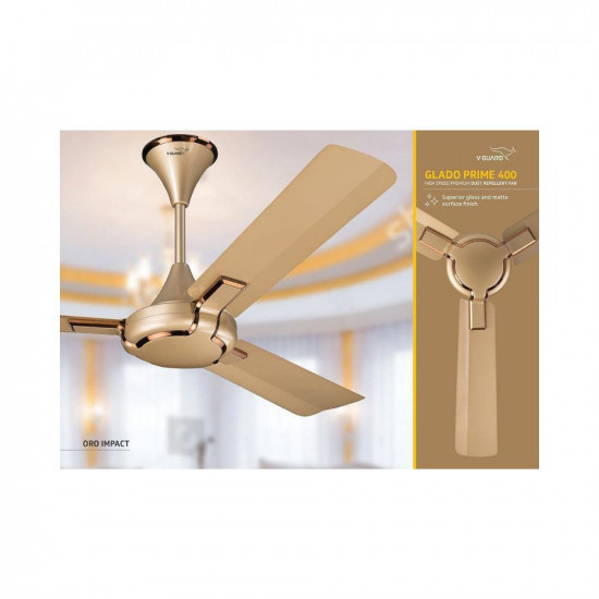 V-Guard Glado Prime 400 1200 mm 3 Blade Ceiling Fan Oro Impact 1200 mm Silent Operation 3 Blade Ceiling Fan