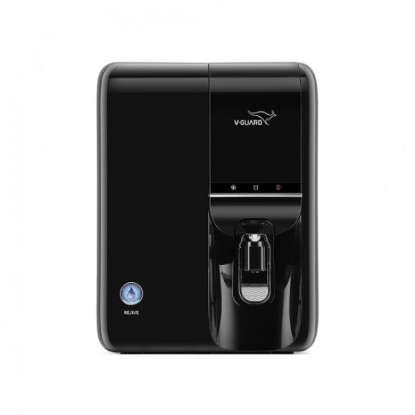 Image of V-Guard Rejive UV UF Water Purifier, Multi Stage Purification, Next Generation UV Quartz Glass Chamber &amp; Advanced UF Membrane, 6.5 Litre, Blue Black (Not Suitable for tanker or borewell water)