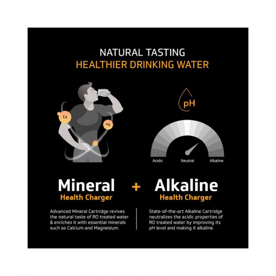 V-Guard Rejive Water Purifier RO UF Mineral Alkaline 8 Stage Purification World-class RO Advanced UF Membrane 1 Year Warranty Suitable for water with TDS up to 2000 ppm 65 Litre Blue Black