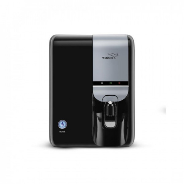 Image of V-Guard Rejive Water Purifier RO UF Mineral &amp; Alkaline 8 Stage Purification World-class RO &amp; Advanced UF Membrane 1 Year Warranty Suitable for water with TDS up to 2000 ppm 6.5 Litre Blue Black