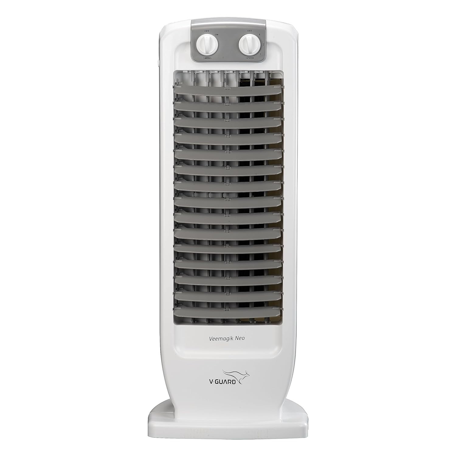 V-Guard Veemagik Neo 17 435cm Tower Fan 1300 RPM 2401 CFM Air Flow Grey White