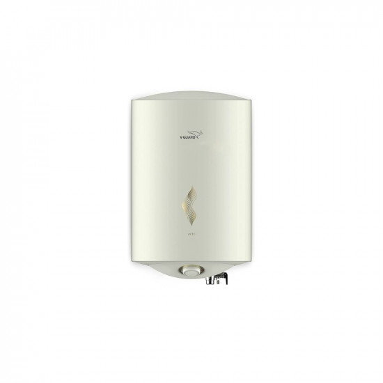 V-Guard Victo 25 Litre Water Heater with Free PAN India Installation Free Inlet Outlet Connection Pipes BEE 5 Star Rated White 25 Litre