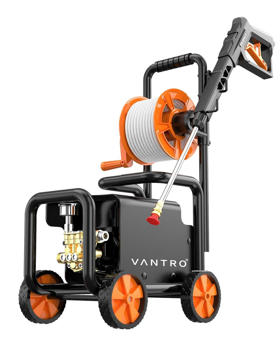 VANTRO 2024 New Pressure Washer 3600PSI 22GPM Electric Pressure Washer 1800W High Power Washer with Adjustable Nozzle 35FT Power Cord 20FT Pressure Hose