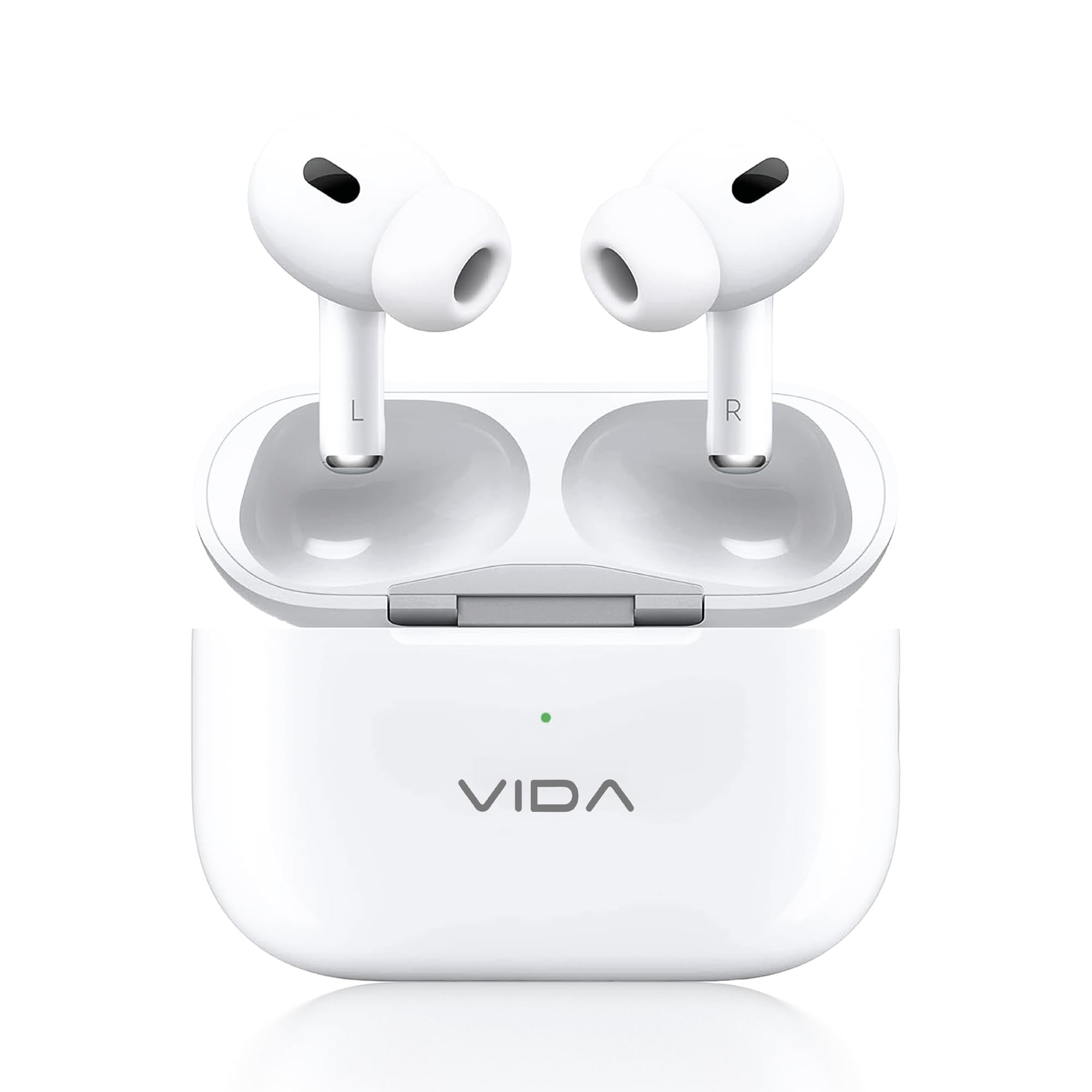 vida Beats Go - White 13mm Dynamic Drivers Dual Speaker 40H Battery Bluetooth 54 Type-C Fast Charging Touch Control Made in India