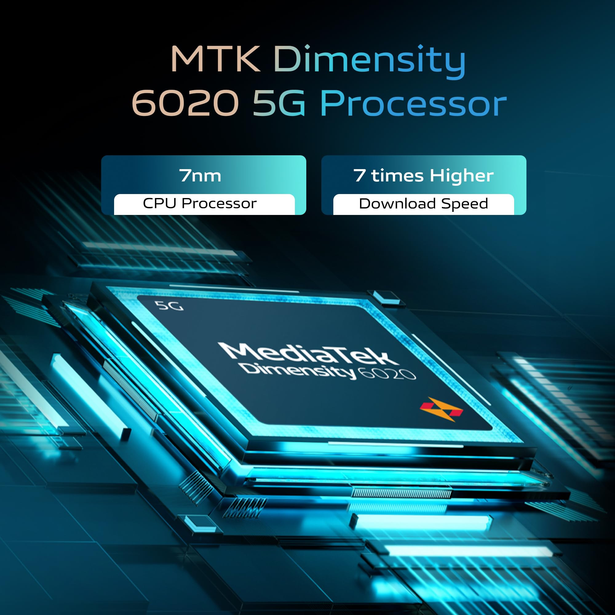 Vivo T2x 5G Glimmer Black 128 GB 8 GB RAM