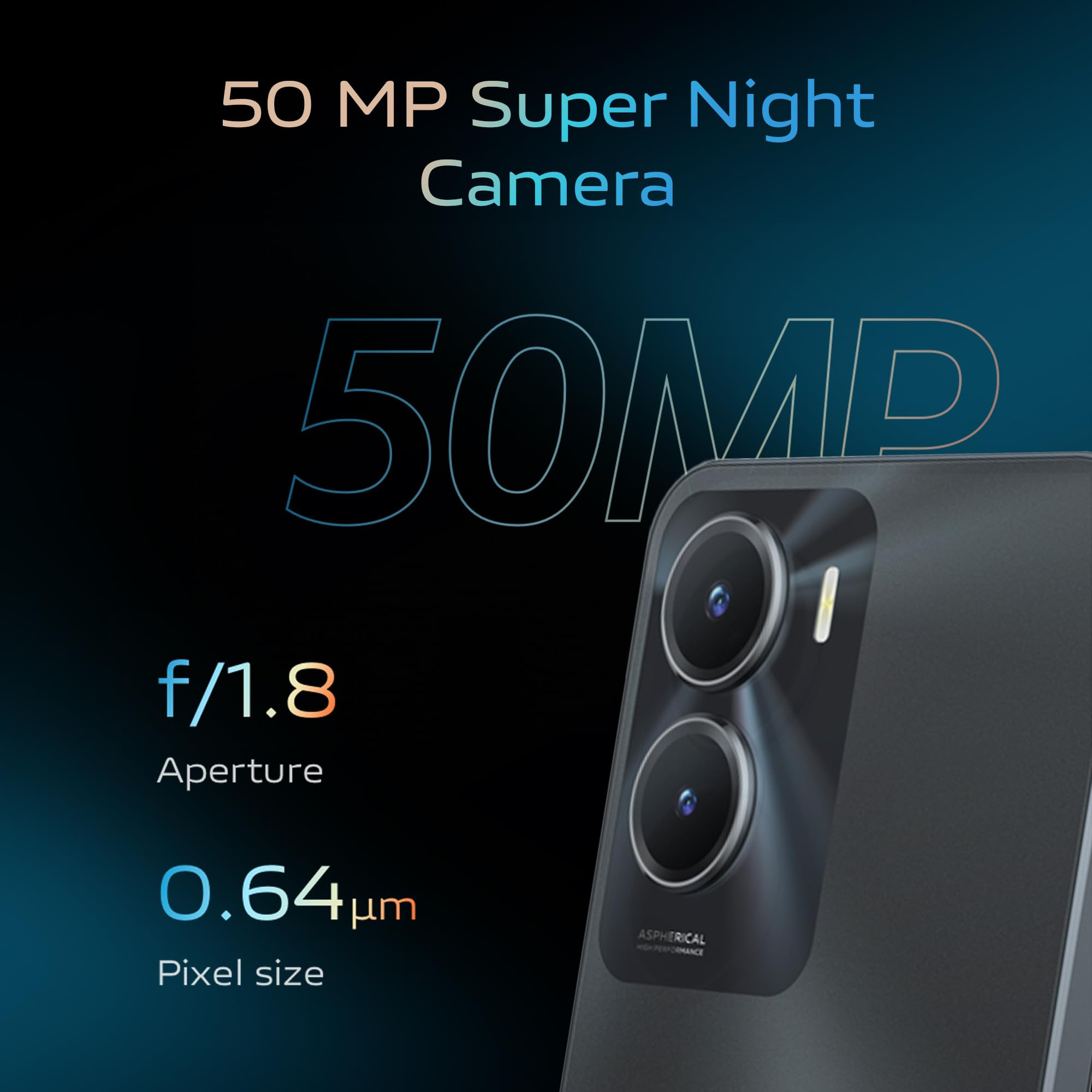 Vivo T2x 5G Glimmer Black 128 GB 8 GB RAM