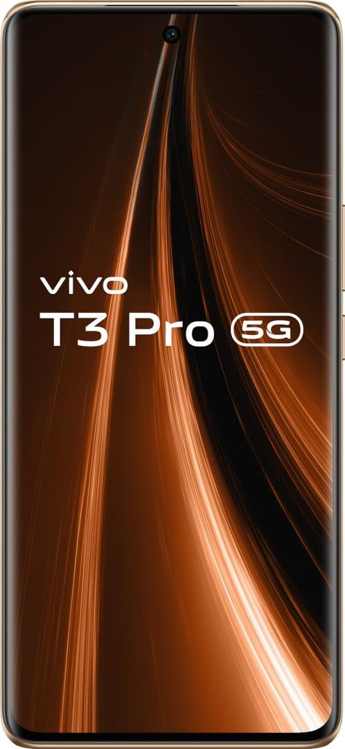 vivo T3 Pro 5G Sandstone Orange 8GB RAM 256GB Storage Snapdragon 7 Gen 3 Processor 120Hz AMOLED Display Dual Nano-SIM 5500mAh Battery