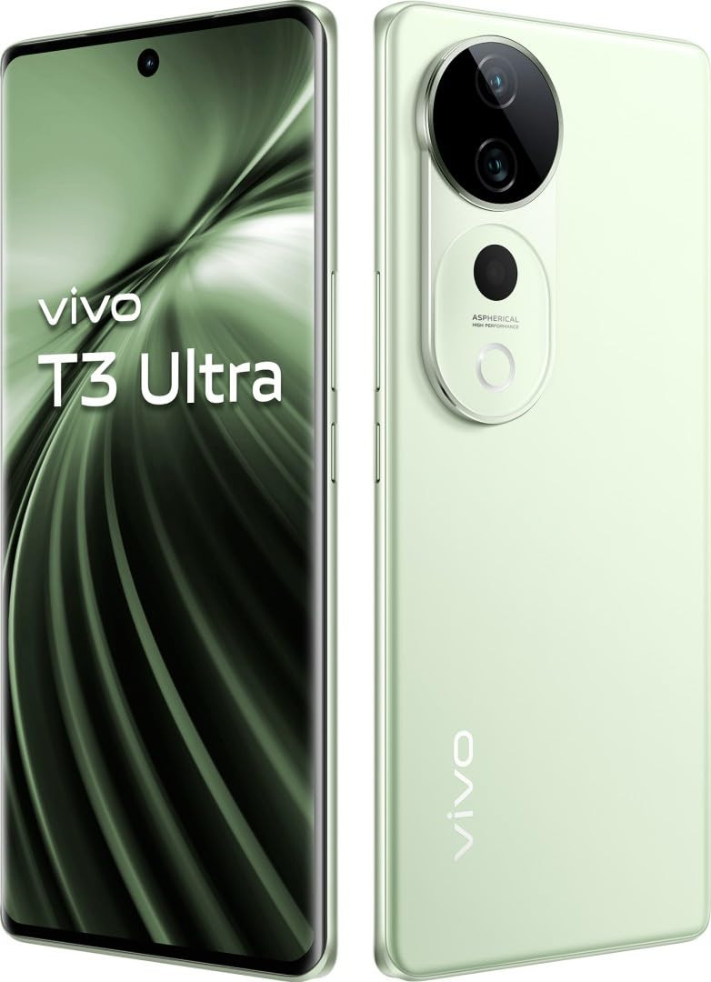 vivo T3 Ultra 5G Frost Green 8GB RAM 256GB Storage MediaTek Dimensity 9200 Processor AMOLED Display Dual SIM 5500mAh Battery