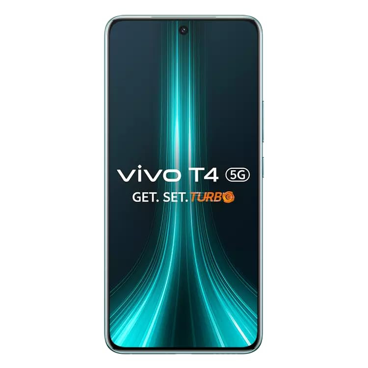 vivo T4 5G Emerald Blaze 12GB RAM256GB Storage Snapdragon 7s Gen 3 120Hz Quad-Curved AMOLED 7300mAh90W Fast Charge 50MP Sony OIS Camera Military Grade Build AI Photo Enhance AI Erase