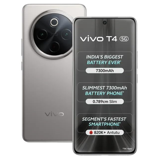 VIVO T4 5G Phantom Grey 8GB RAM128GB Storage