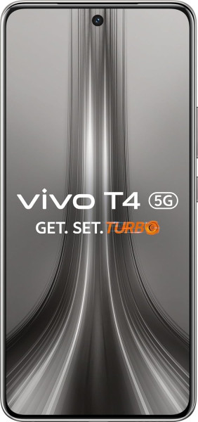 Image of VIVO T4 5G (Phantom Grey, 8GB RAM+256GB Storage) | Snapdragon 7s Gen 3 | 120Hz Quad-Curved AMOLED | 7300mAh+90W Fast Charge | 50MP Sony OIS Camera | Military Grade Build | AI Photo Enhance | AI Erase