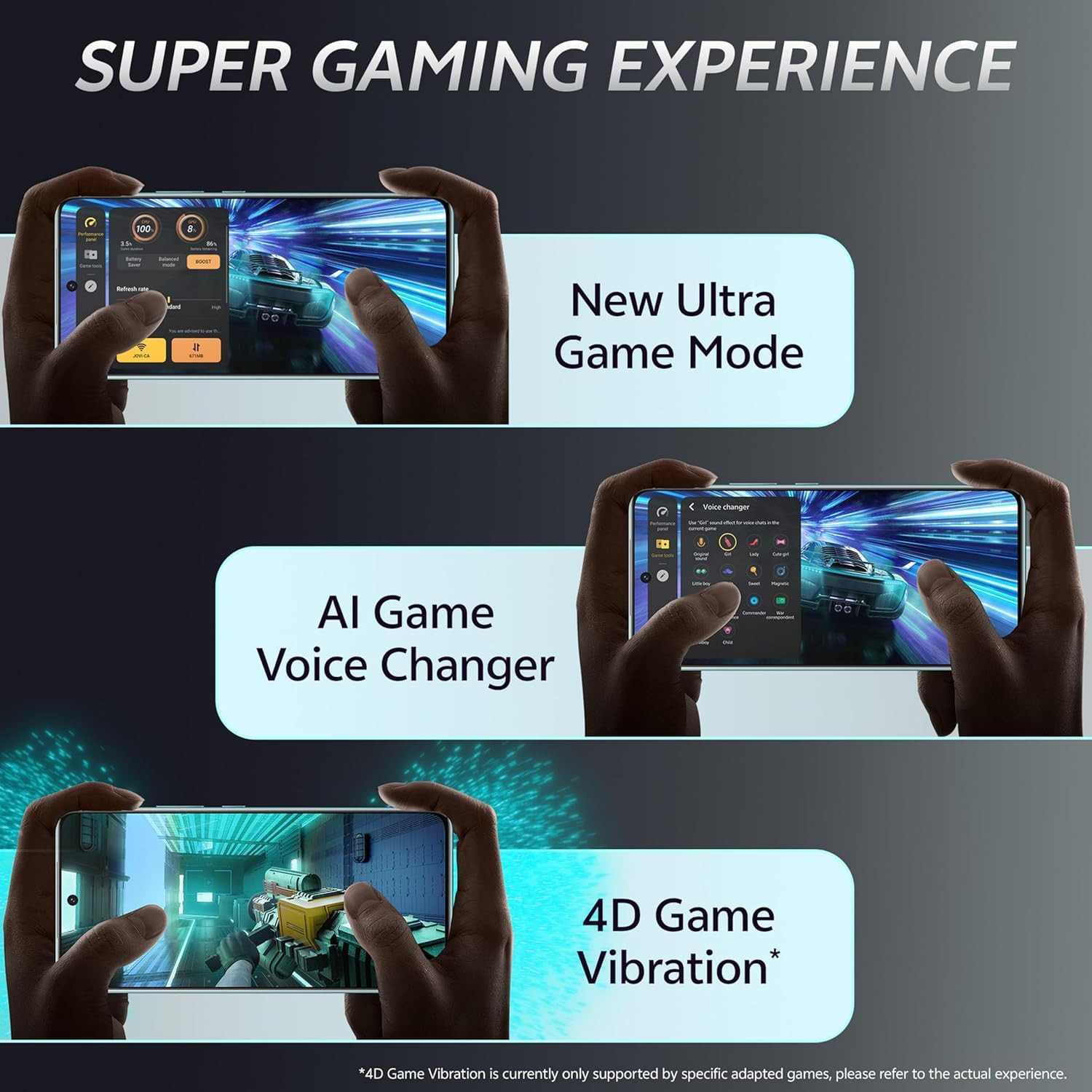 VIVO T4 5G Phantom Grey 8GB RAM256GB Storage Snapdragon 7s Gen 3 120Hz Quad-Curved AMOLED 7300mAh90W Fast Charge 50MP Sony OIS Camera Military Grade Build AI Photo Enhance AI Erase