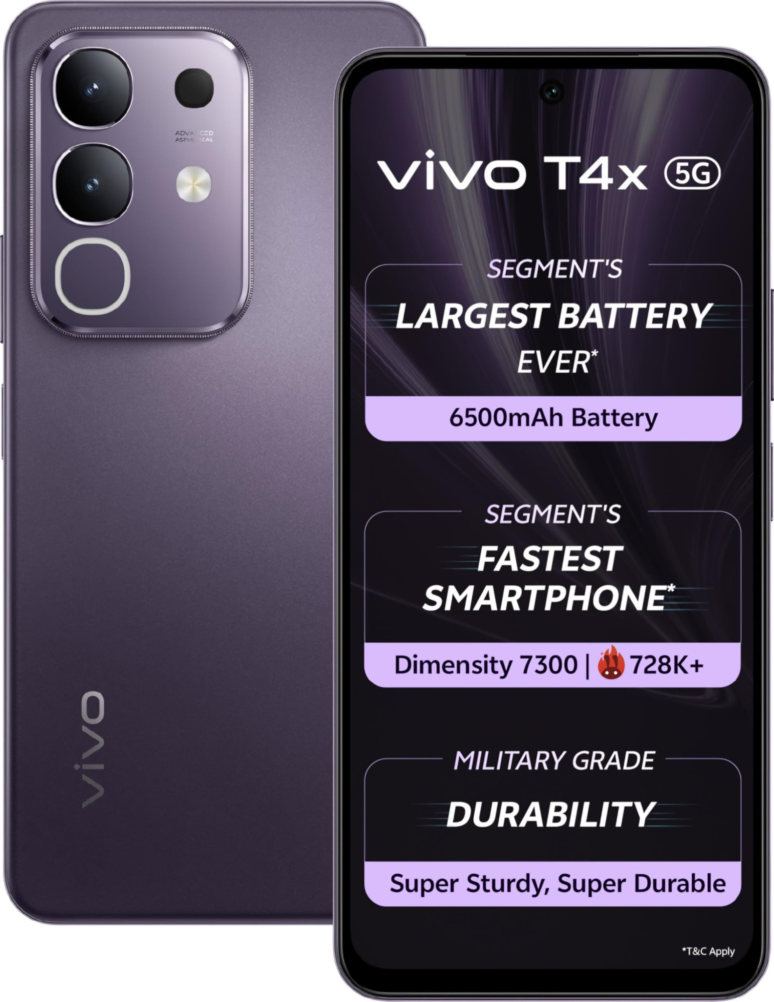 VIVO T4x Pronto Purple 6GB  128GB