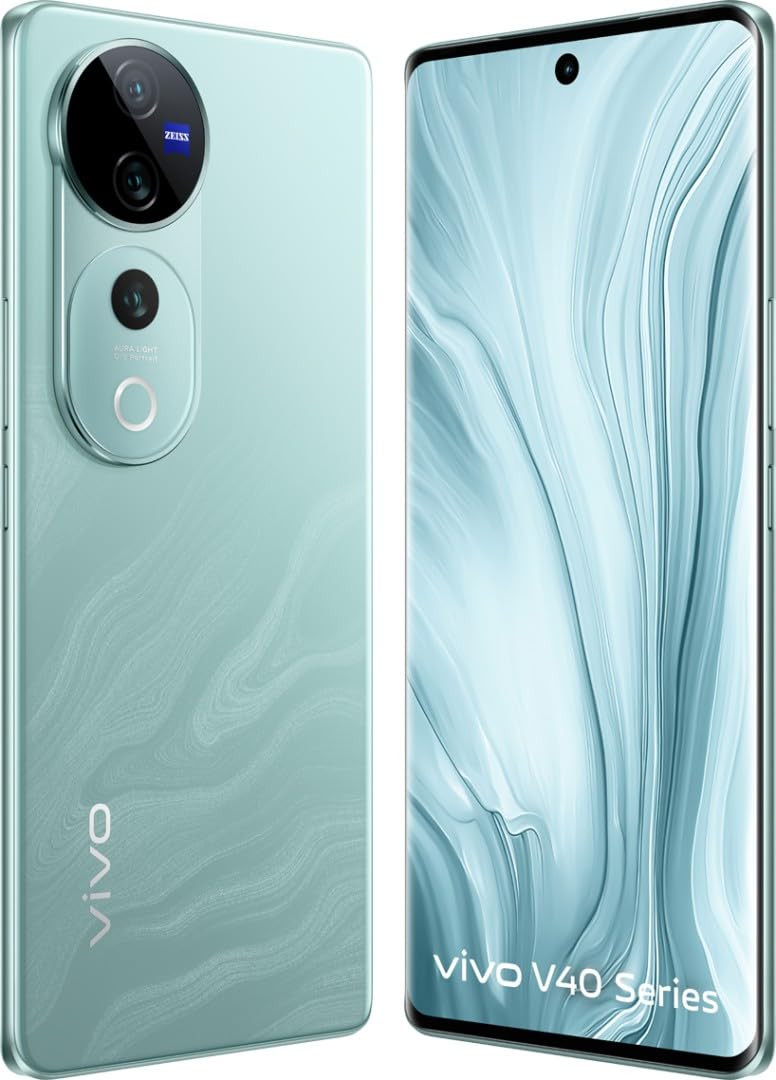 vivo V40 Pro 5G Blue 8GB RAM 256GB Storage Mediatek Dimensity 9200 Processor AMOLED Display Dual Nano-SIM 5500mAh Battery
