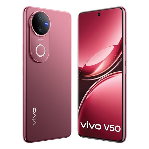 Vivo V50 5G Rose Red 8GB RAM 256GB Storage with No Cost EMIAdditional Exchange Offers