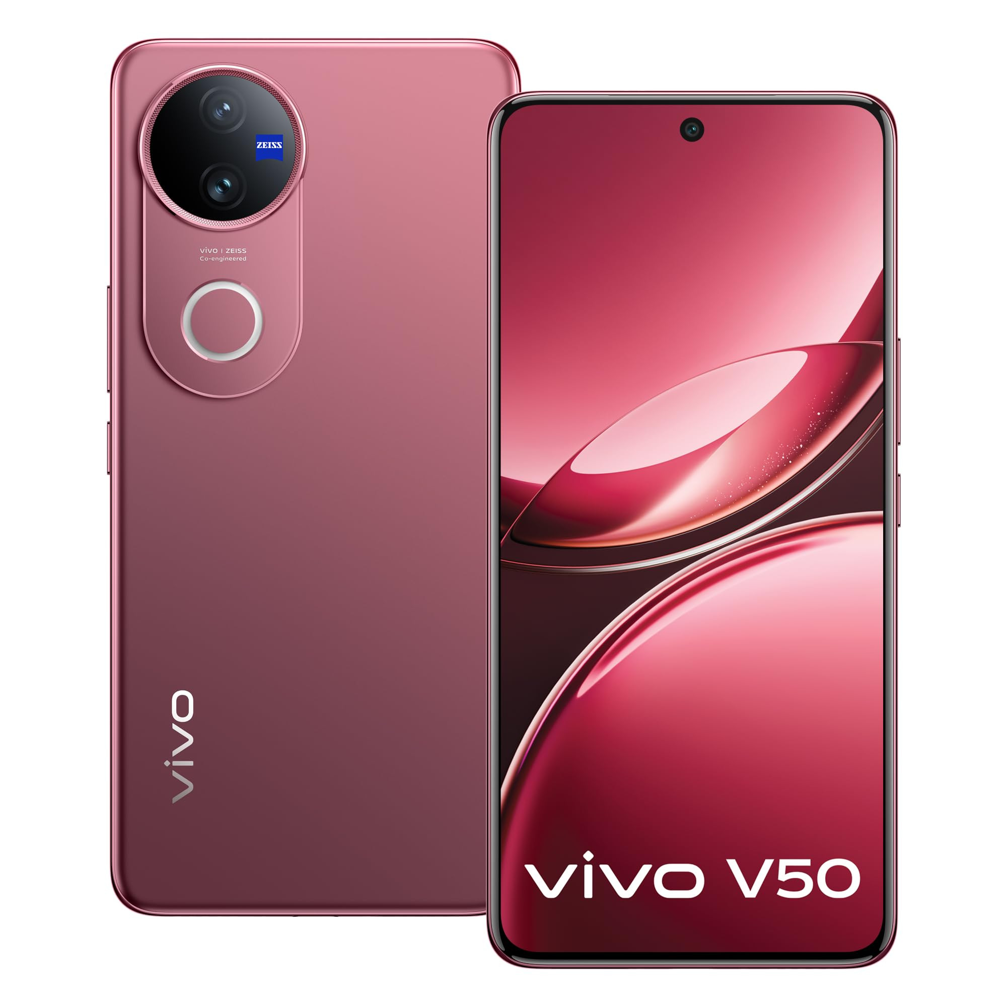 Vivo V50 5G Rose Red 8GB RAM 256GB Storage with No Cost EMIAdditional Exchange Offers