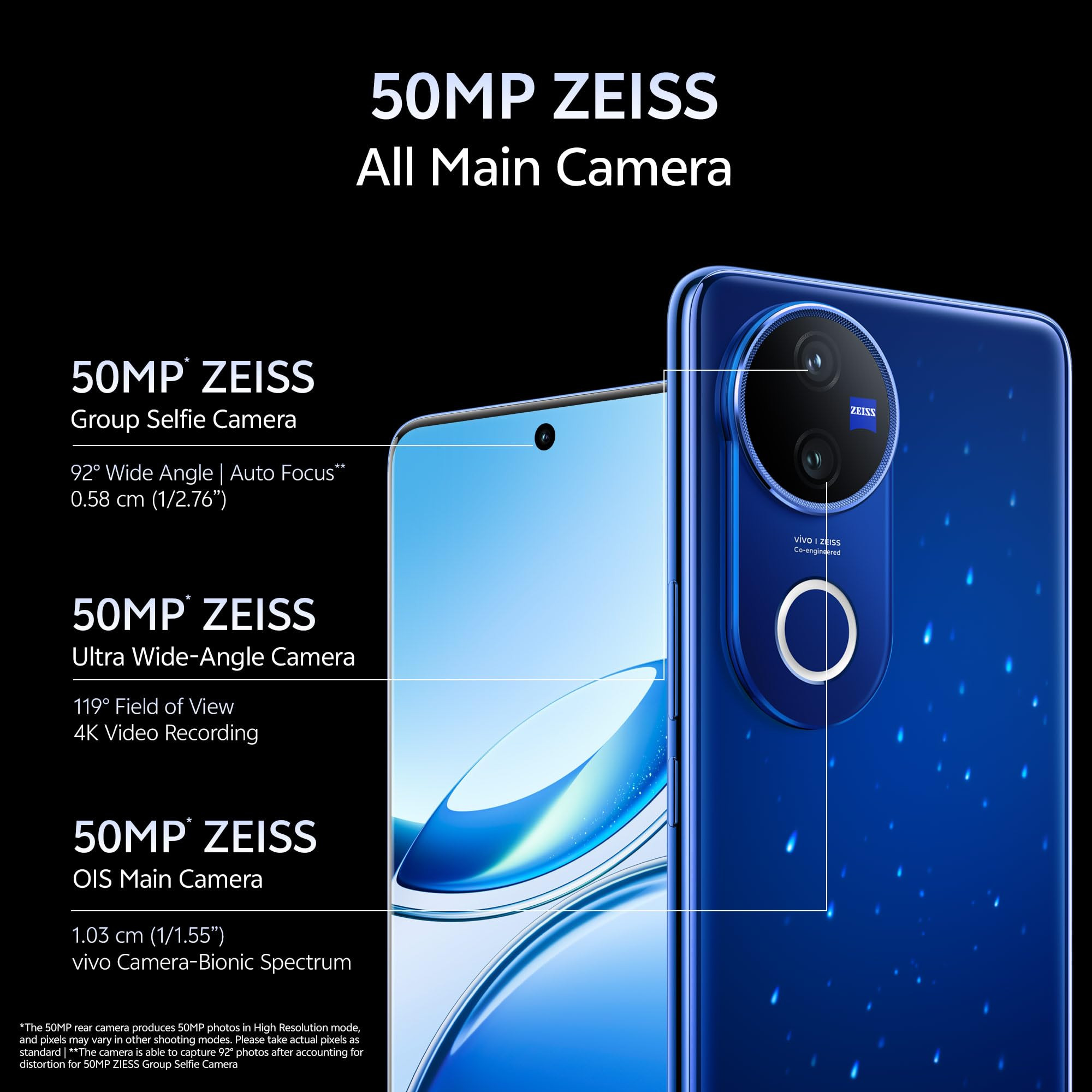 Vivo V50 5G Starry Night 12GB RAM 512GB Storage with No Cost EMIAdditional Exchange Offers