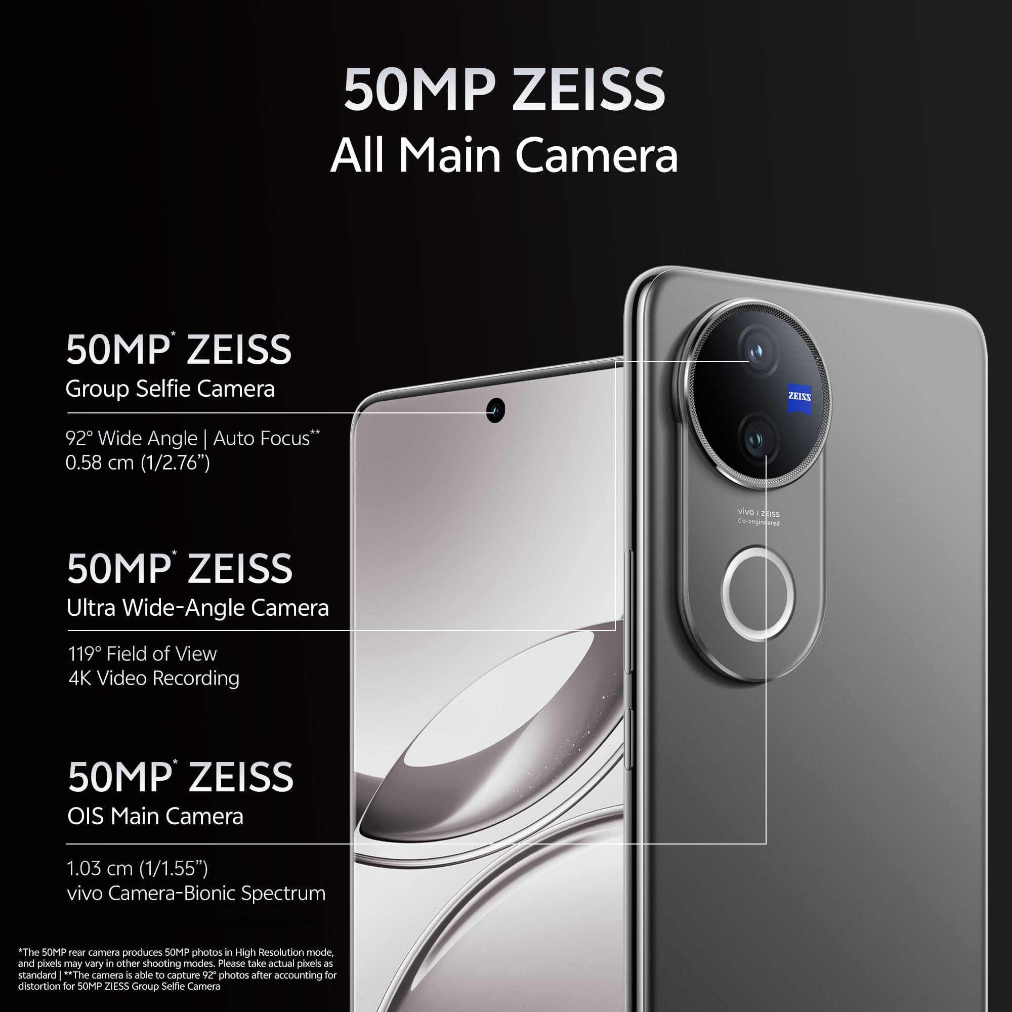 Vivo V50 5G Titanium Grey 8GB RAM 128GB Storage with No Cost EMIAdditional Exchange Offers