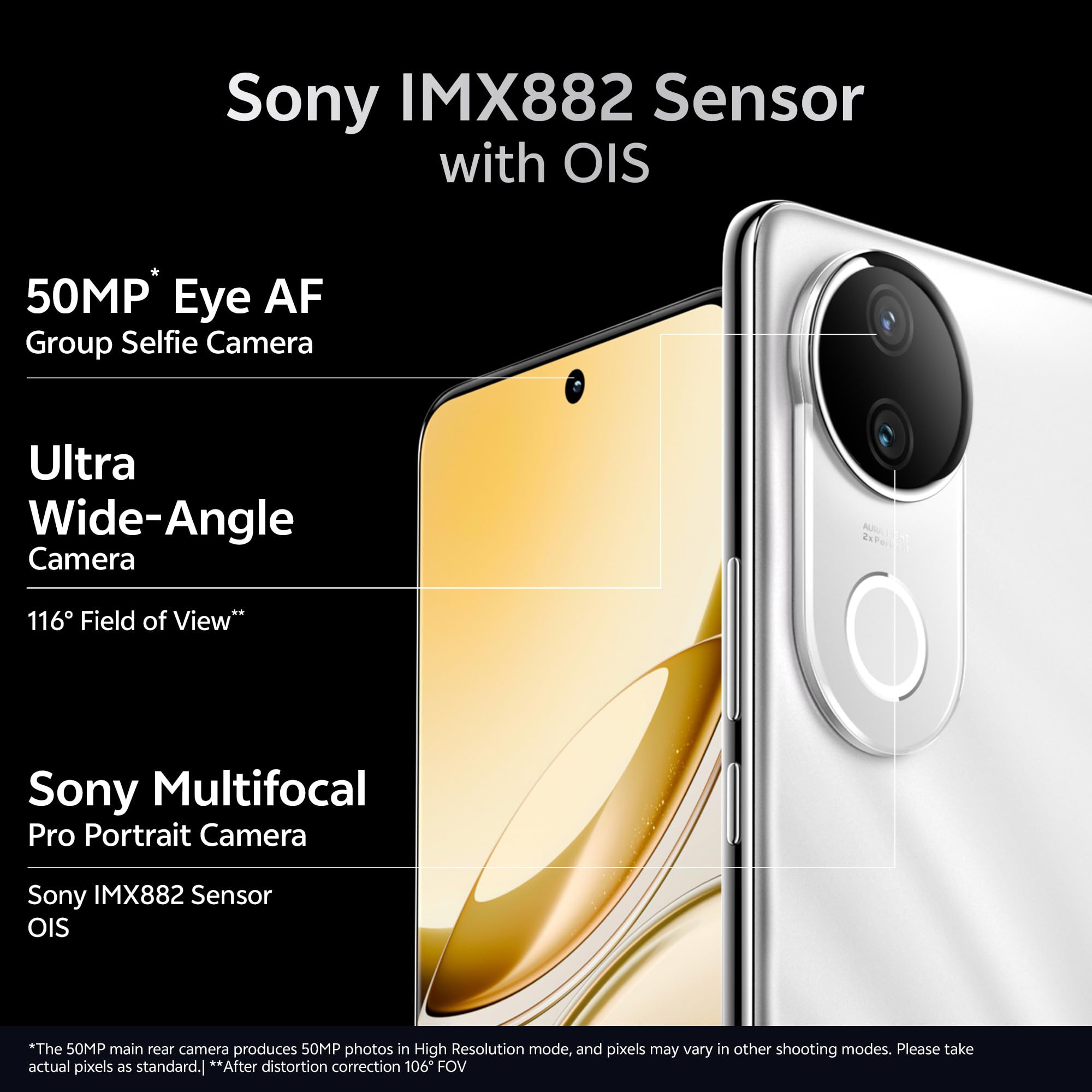 Vivo V50e 5G Pearl White 8GB RAM 256GB Storage with No Cost EMIAdditional Exchange Offers