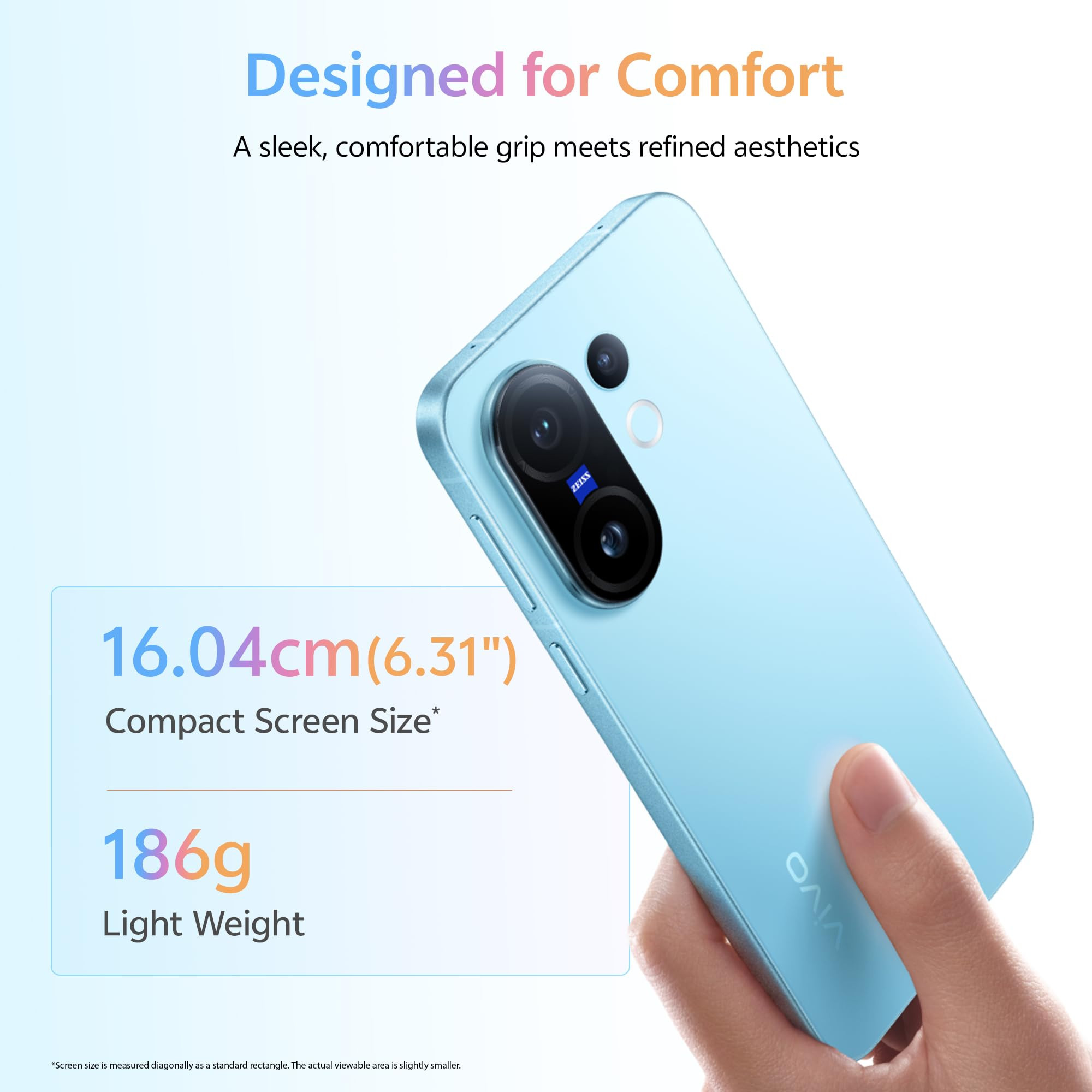 VIVO X200 FE 5G Frost Blue 12GB RAM 256GB Storage with No Cost EMIAdditional Exchange Offers