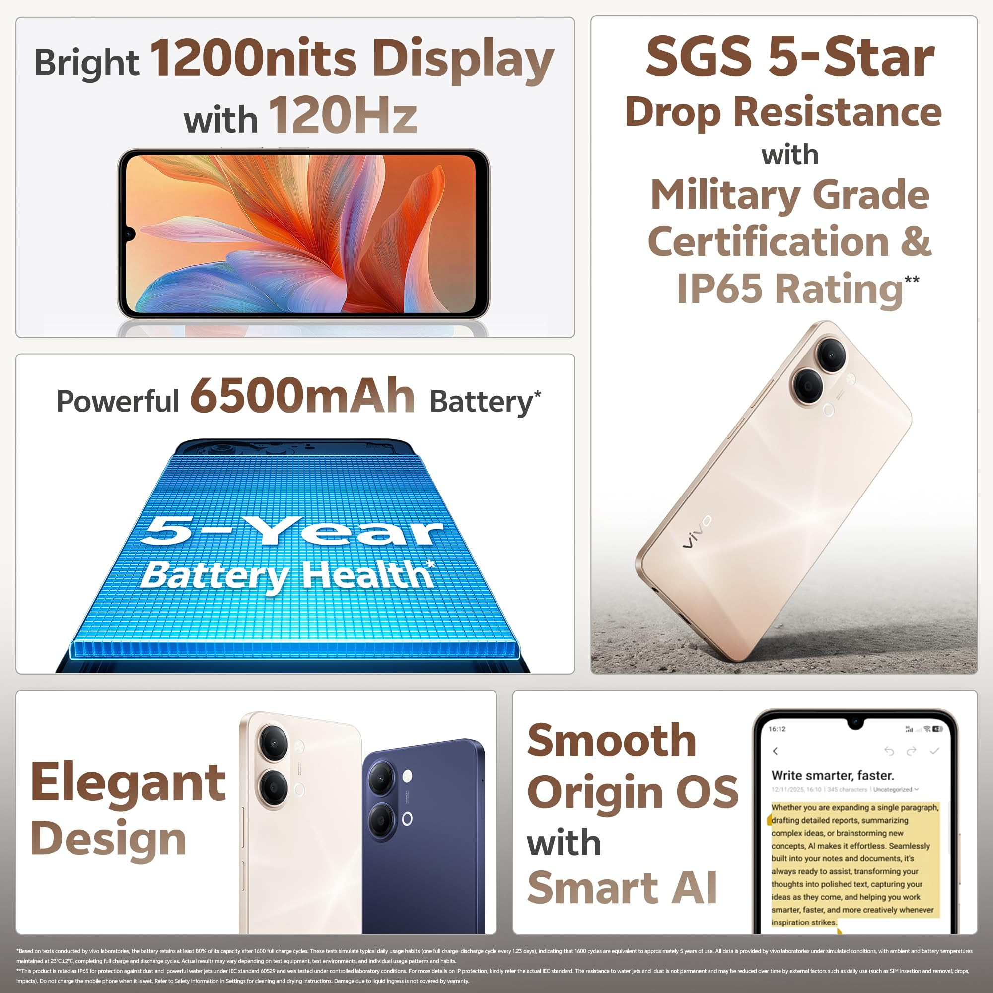 vivo Y05 Straw Gold 4GB RAM 64GB Storage with No Cost EMIAdditional Exchange Offers