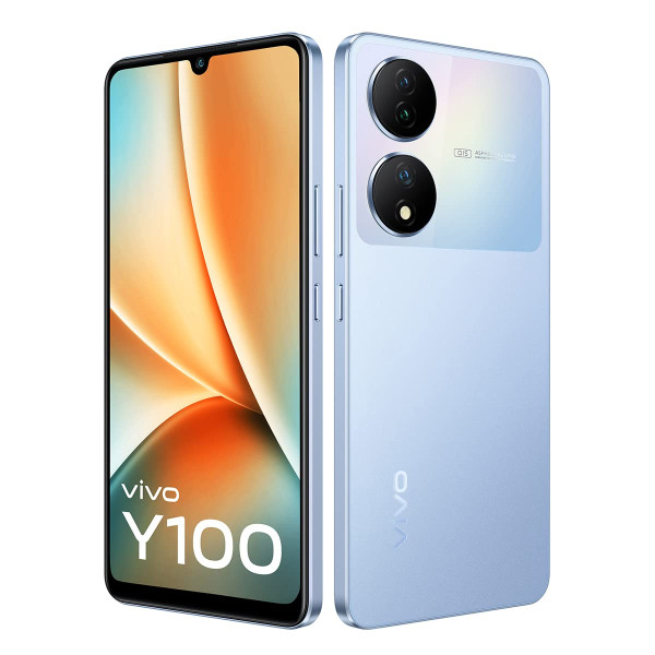 Image of Vivo Y100 5G (Pacific Blue, 8GB RAM, 128GB Storage) with No Cost EMI/Additional Exchange Offers