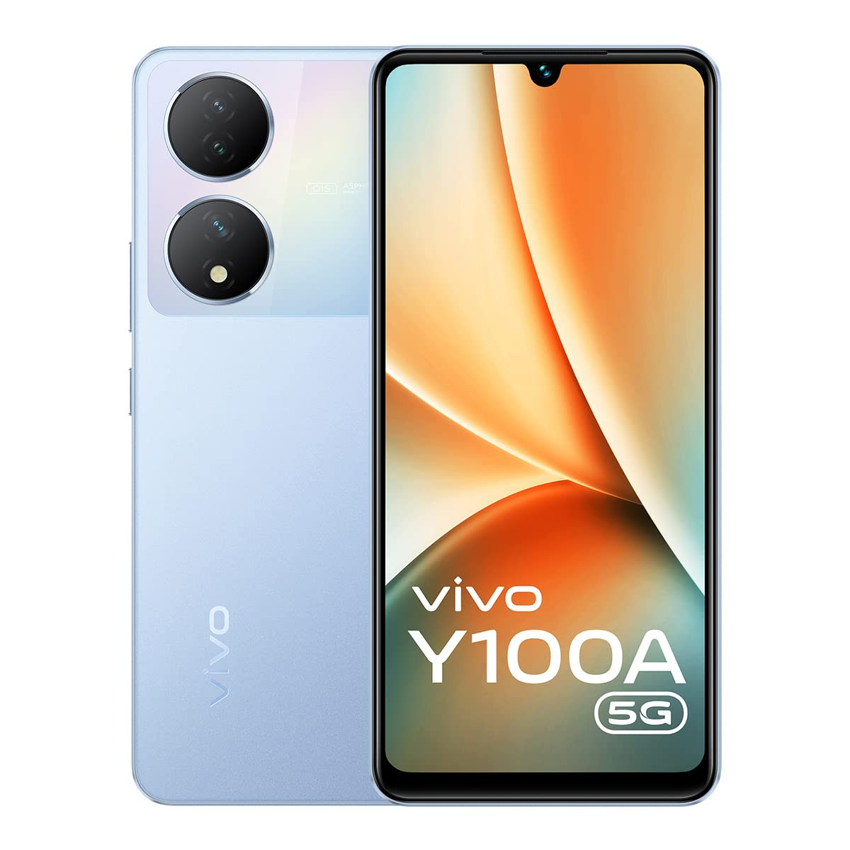 Vivo Y100A 5G Pacific Blue 8GB RAM 256GB Storage with No Cost EMIAdditional Exchange Offers
