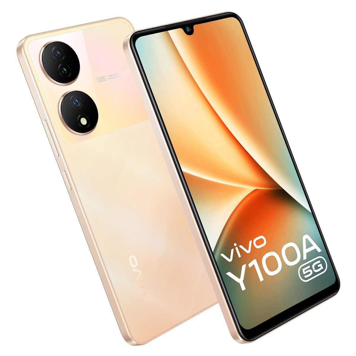 vivo Y100A 5G Twilight Gold 8GB RAM 128GB Storage with No Cost EMIAdditional Exchange Offers
