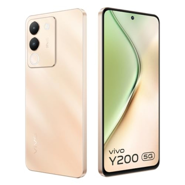 Image of Vivo Y200 5G (Desert Gold, 8GB RAM, 256GB Storage) with No Cost EMI/Additional Exchange Offers