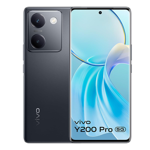 Image of Vivo Y200 Pro 5G (Silk Black, 8GB RAM, 128GB Storage) Without Offers
