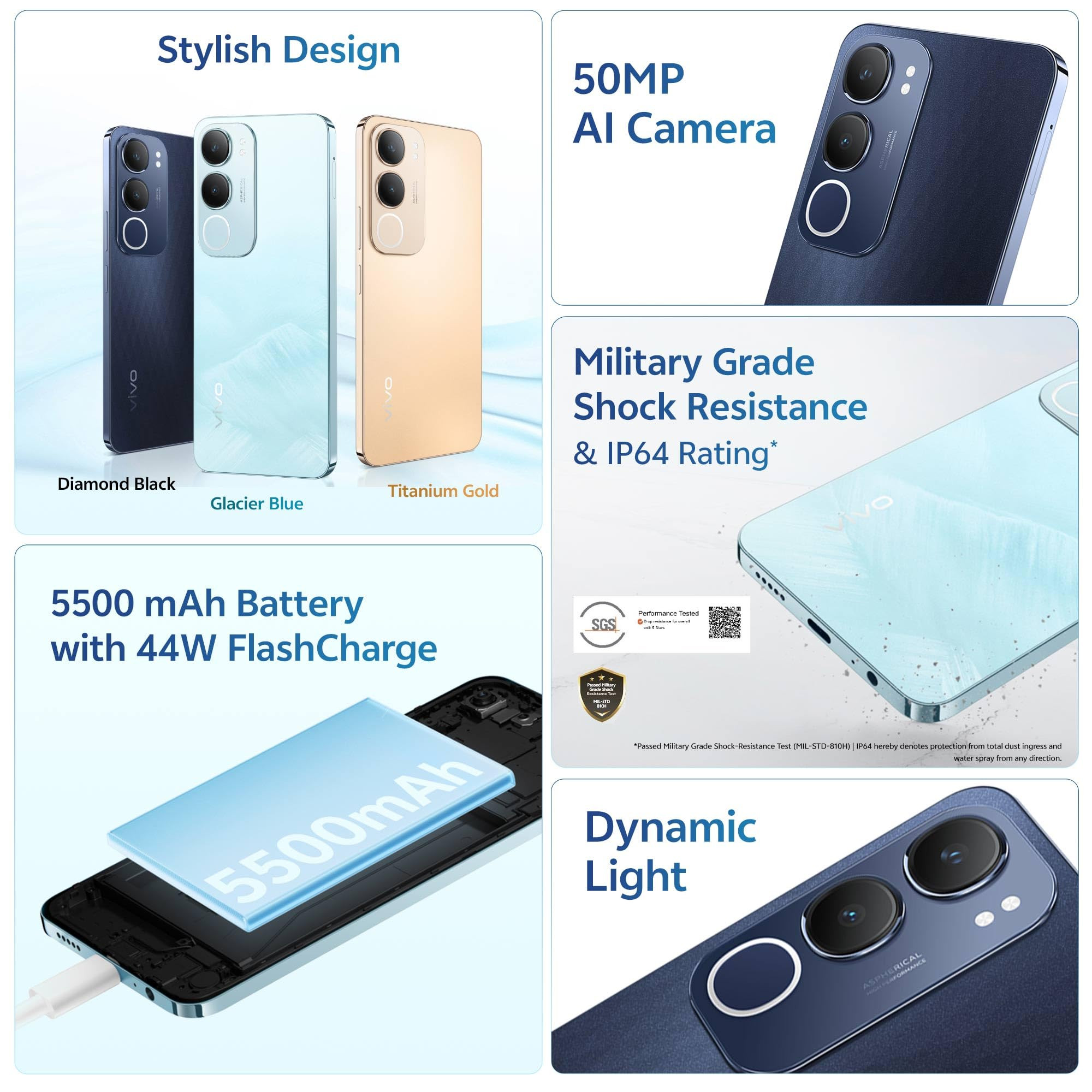 Vivo Y29 5G Diamond Black 6GB RAM 128GB Storage with No Cost EMIAdditional Exchange Offers