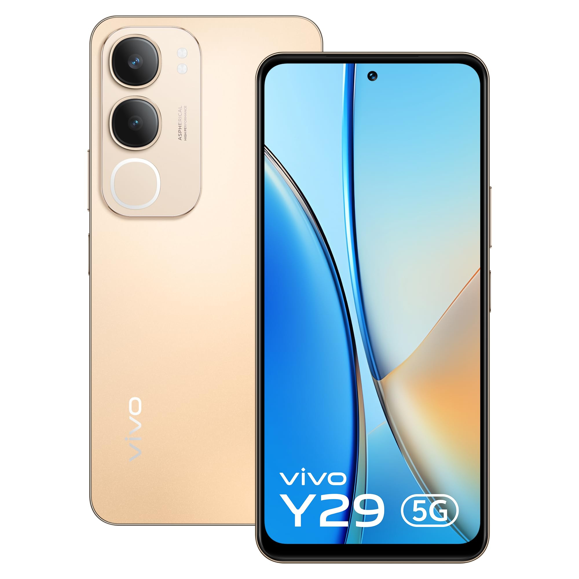Vivo Y29 5G Titanium Gold 8GB RAM 128GB Storage with No Cost EMIAdditional Exchange Offers