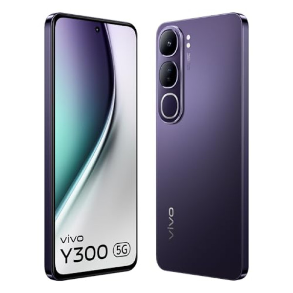 Image of Vivo Y300 5G (Phantom Purple, 8GB RAM, 128GB Storage) with No Cost EMI/Additional Exchange Offers
