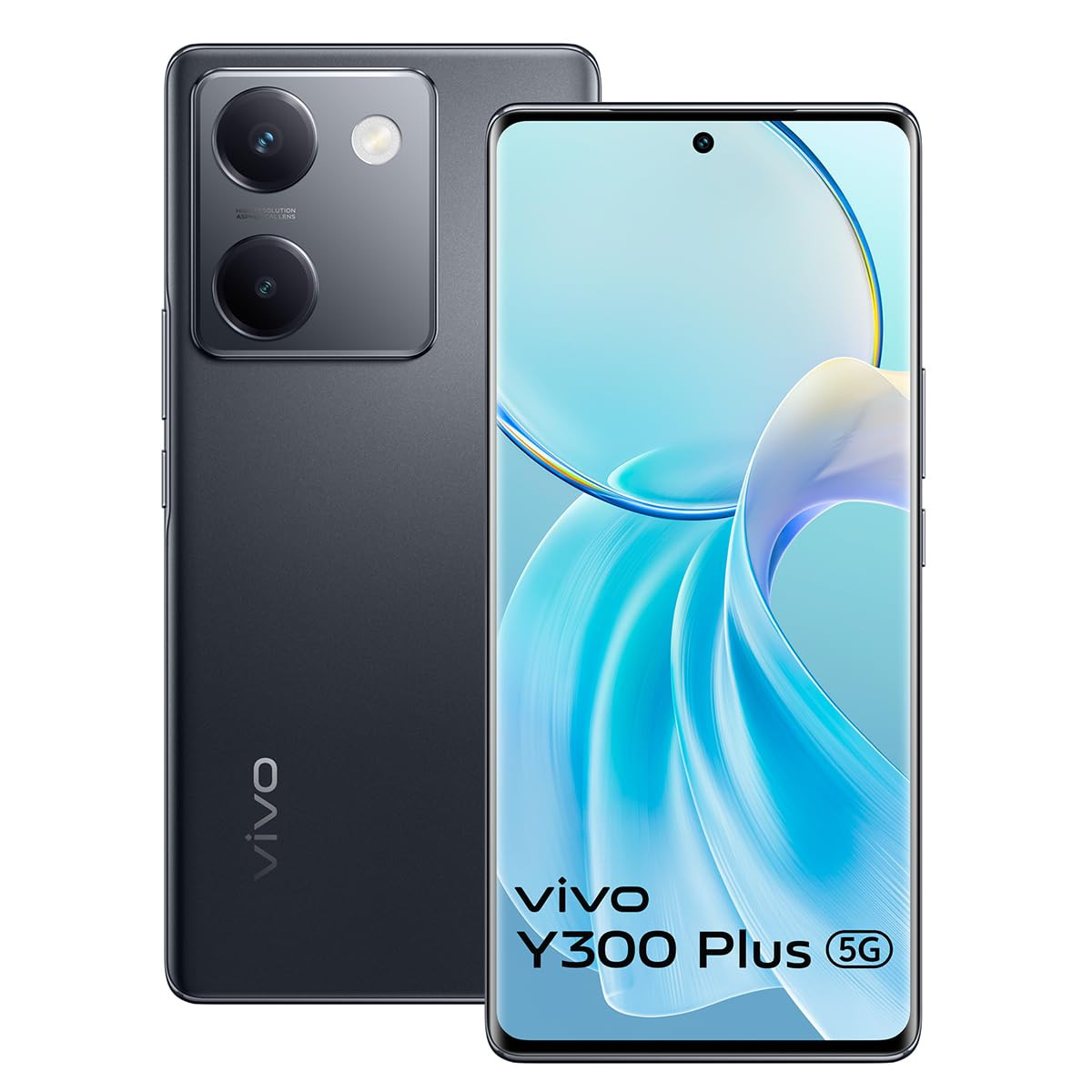 Vivo Y300 Plus 5G Silk Black 8GB RAM 128GB Storage with No Cost EMIAdditional Exchange Offers