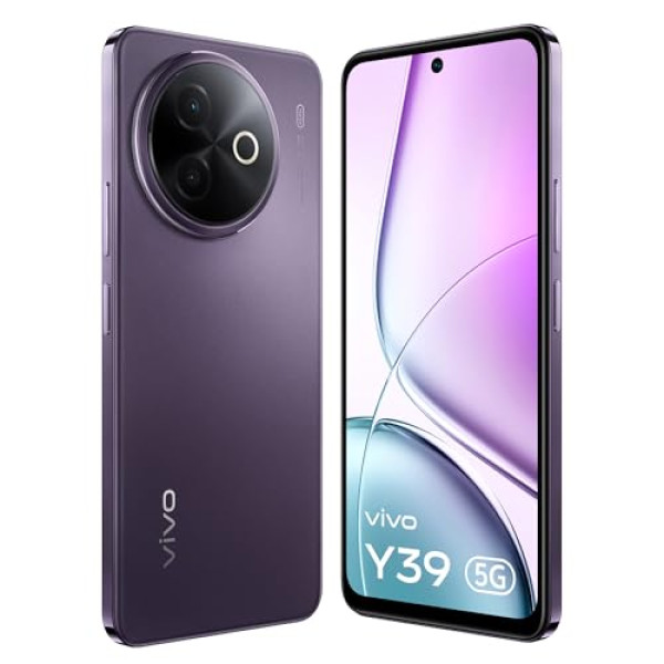 Image of Vivo Y39 5G (Lotus Purple, 8GB RAM, 128GB Storage) with No Cost EMI/Additional Exchange Offers