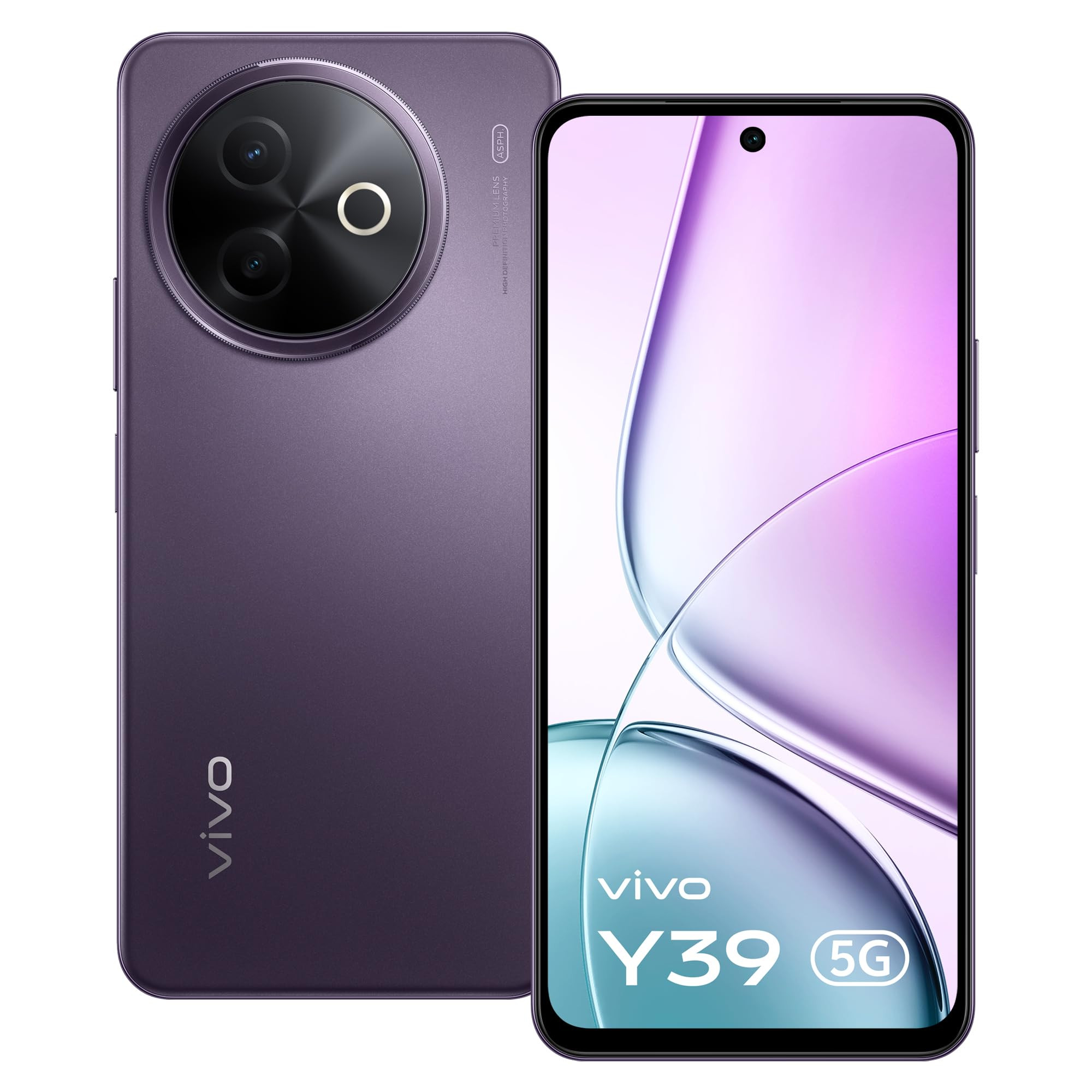 Vivo Y39 5G Lotus Purple 8GB RAM 256GB Storage with No Cost EMIAdditional Exchange Offers
