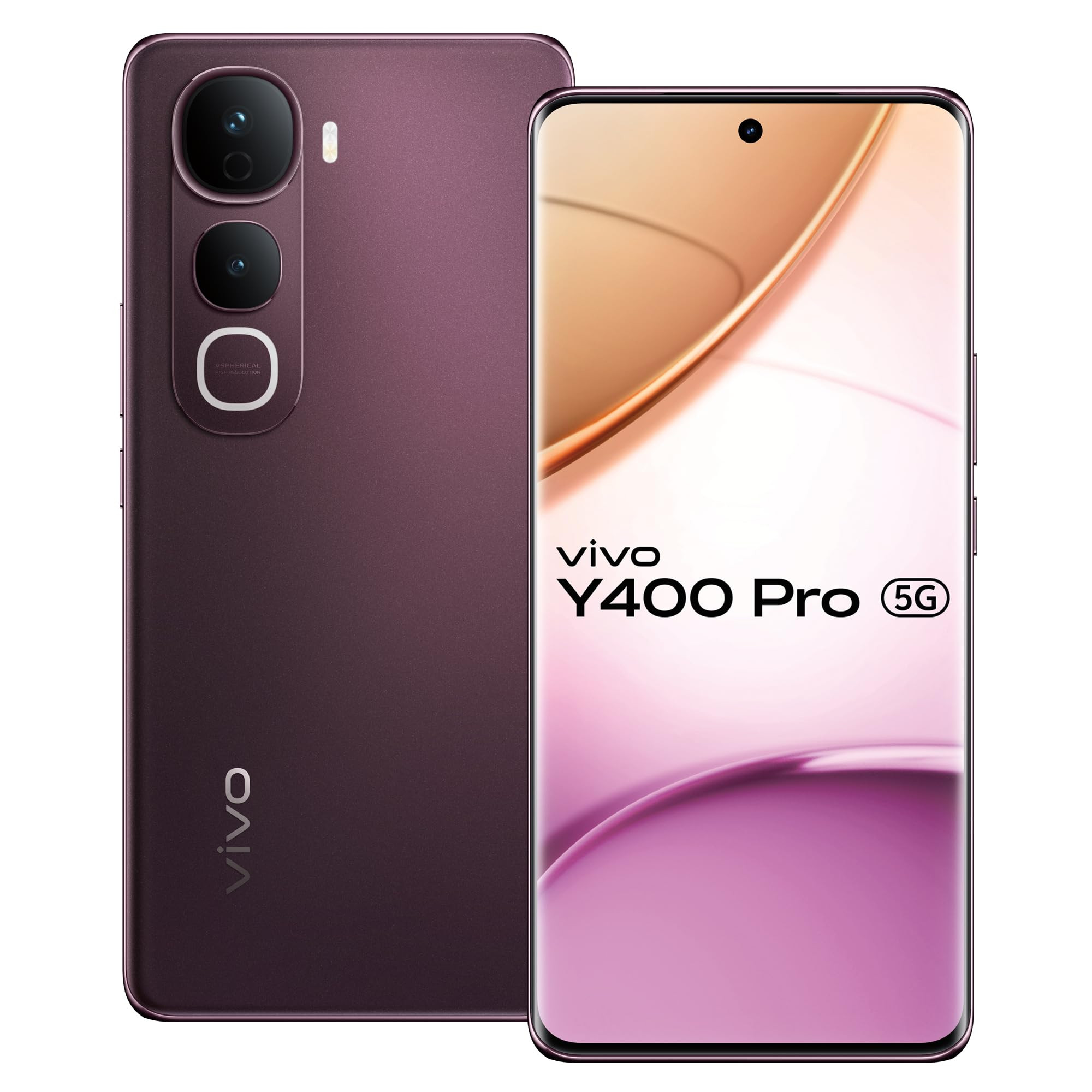 Vivo Y400 Pro 5G Nebula Purple 8GB RAM 256GB Storage with No Cost EMIAdditional Exchange Offers