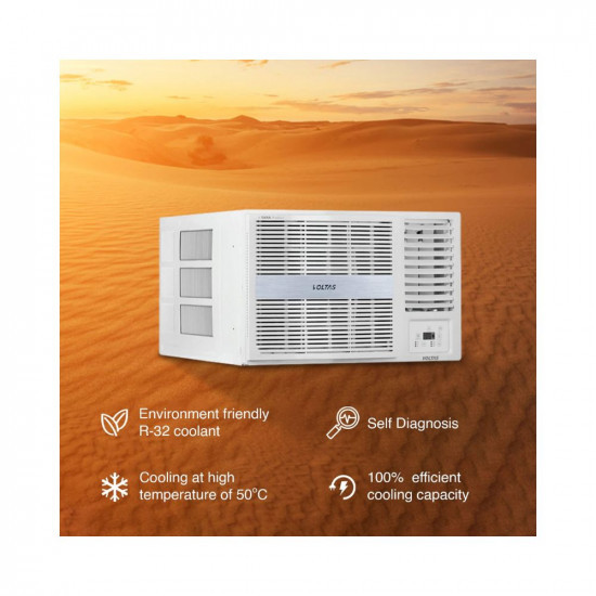 Voltas 1 Ton 3 Star Fixed Speed Window AC Copper Turbo Mode 2023 Model 123 Vectra Platina White