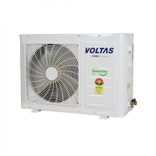 Voltas 15 Ton 5 Star PureAir Inverter Split AC With 4 Way Swing Copper 6-in-1 Adjustable Mode Anti-dust Filter 2023 Model 185V Verdant Exotica White