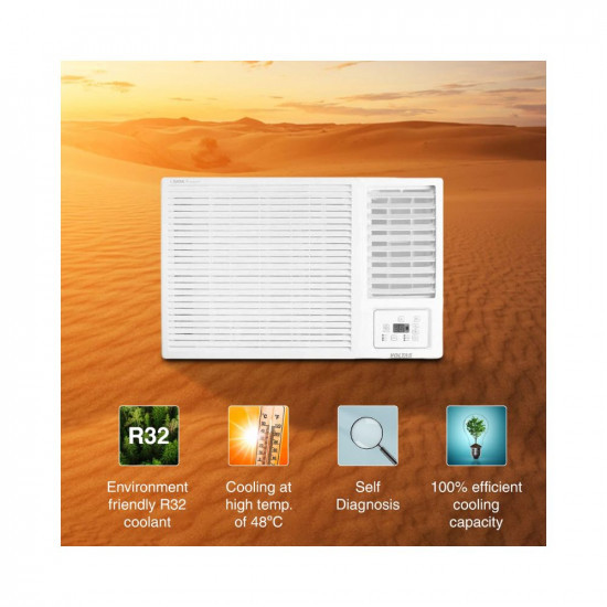 Voltas 2 Ton 2 Star Fixed Speed Window AC Copper Turbo Mode 2023 Model 242 Vectra Plus White