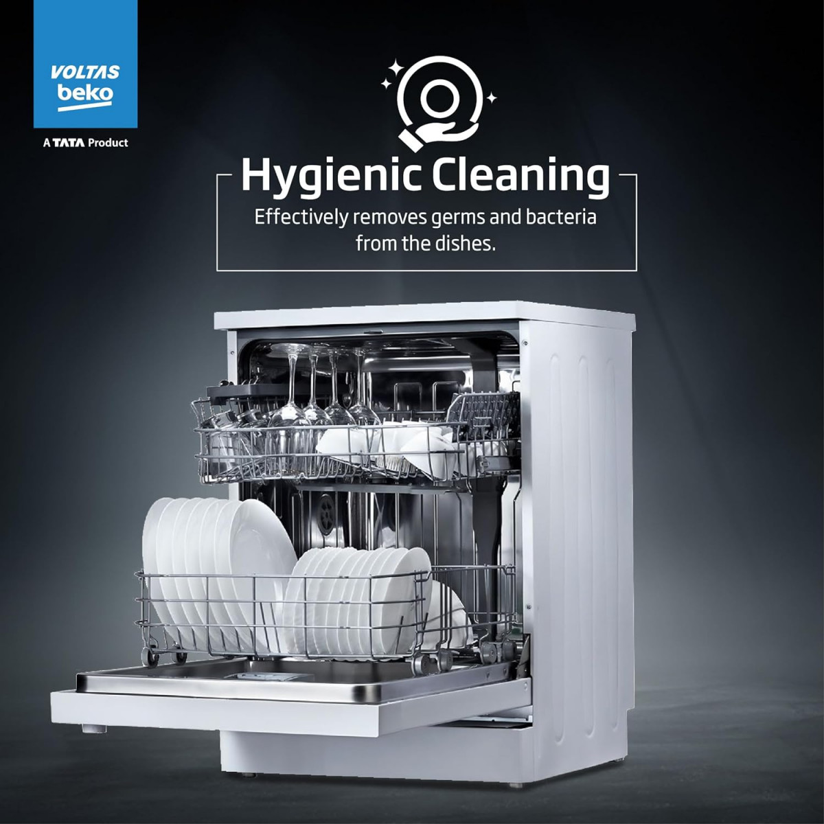 Voltas Beko 14 Place Settings Dishwasher DF14S3 Silver